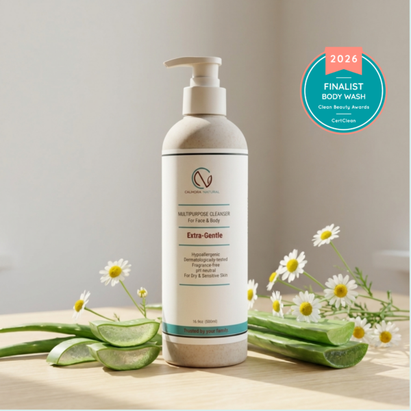 "Image of a gentle skin cleanser bottle, perfect for sensitive skin, promoting a soothing and effective cleansing experience."