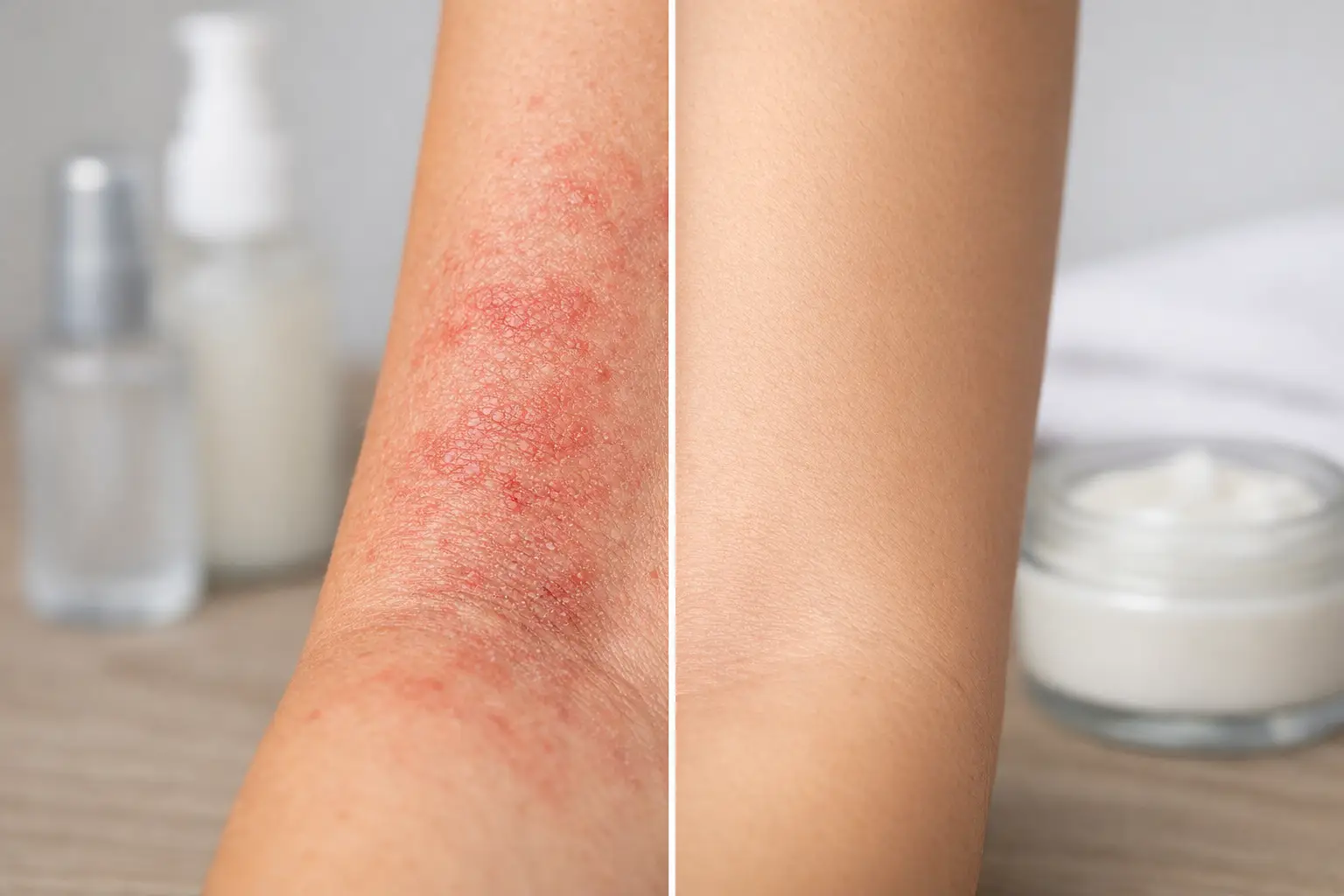 Eczema Routine Before and After, Explained