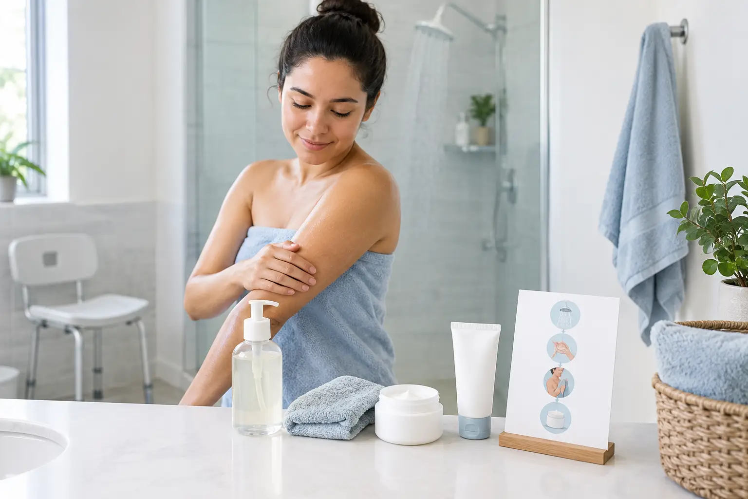An Eczema Friendly Shower Routine Example